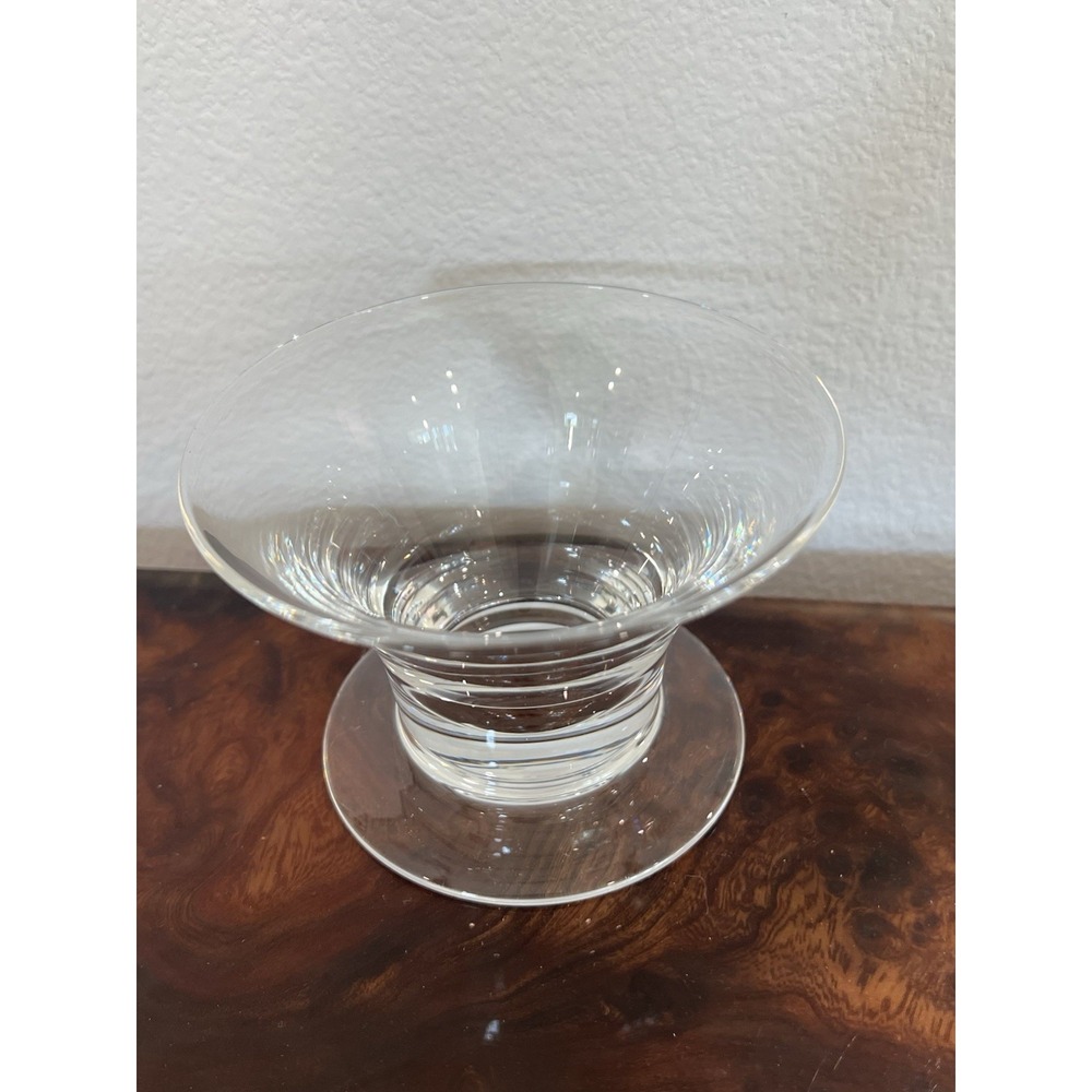 Steuben Signed Crystal Mid Century Modern Fruit Seafood Cocktail Glasses 3"